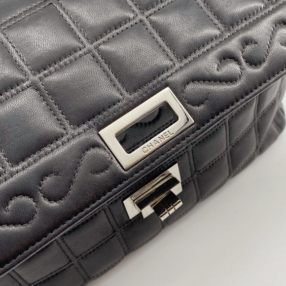 Chanel 2.55 chocolate bar rhinestone chain shoulder bag - Picture 10 of 16